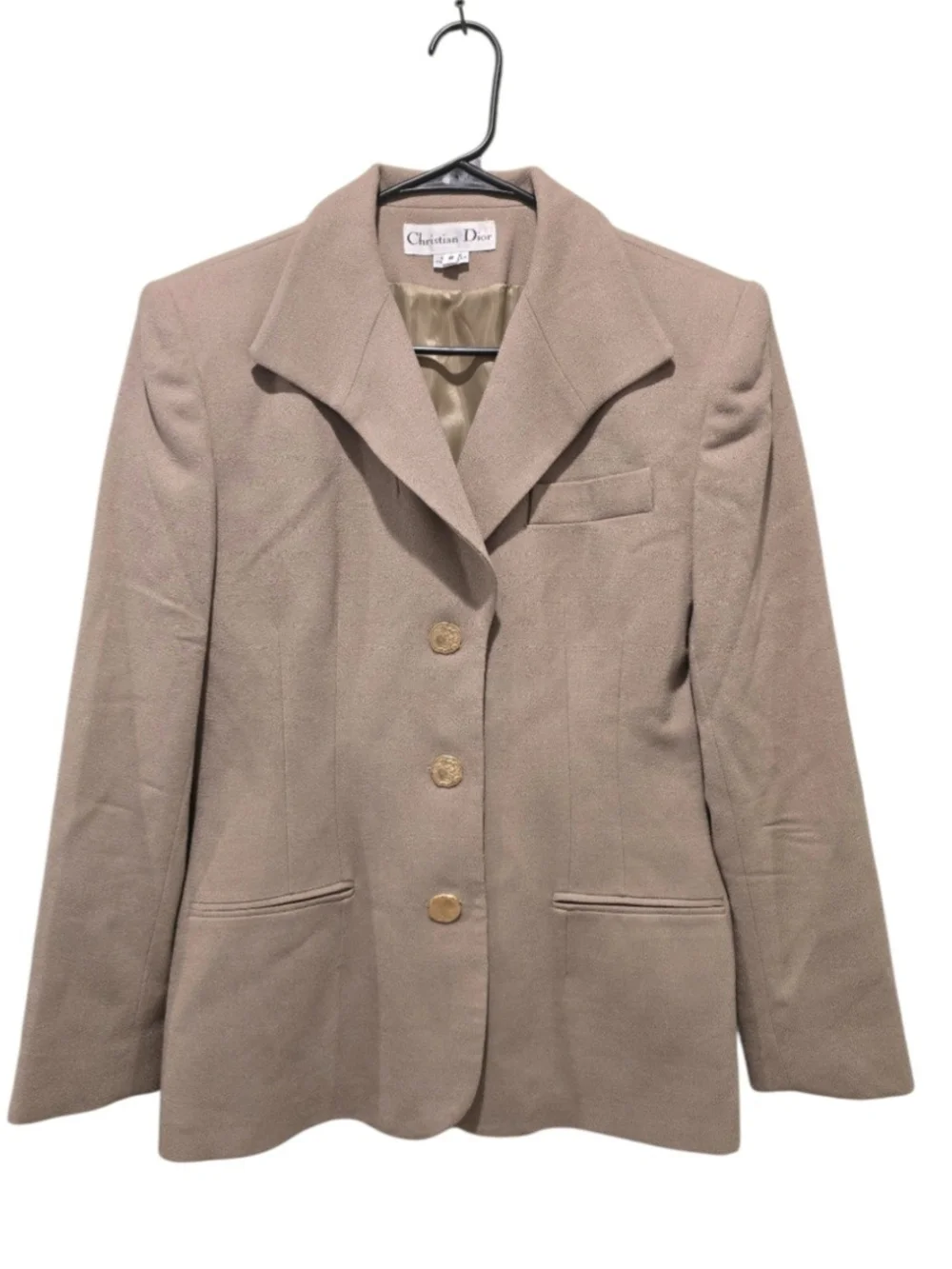 Vintage Christian Dior Women's 100% Pure Wool Blazer Jacket Size 8